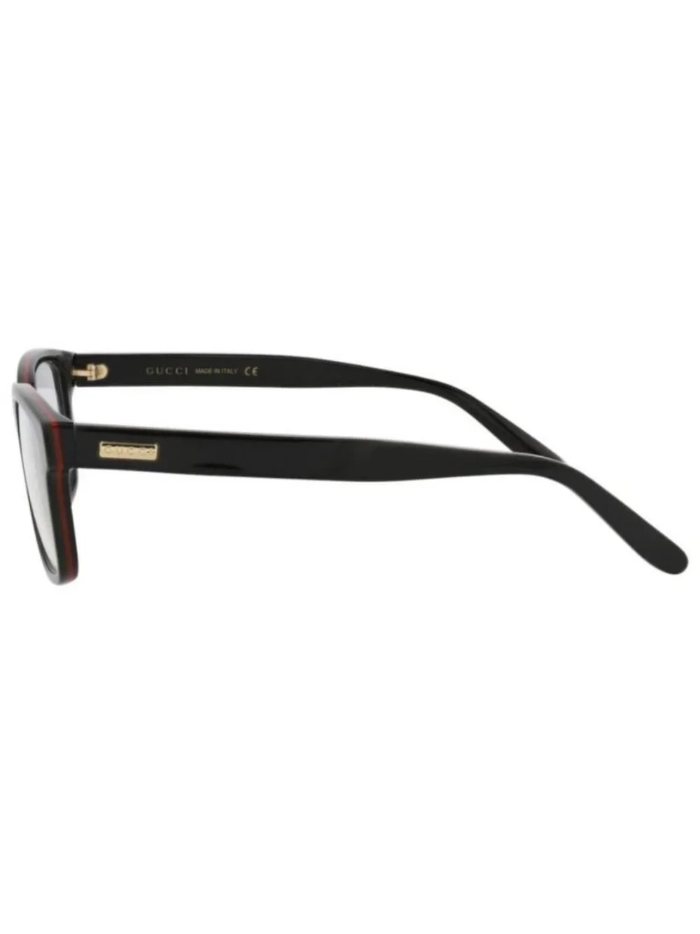 New Gucci Unisex Square/Rectangle Black Black Transparent Fashion Designer Eyegl